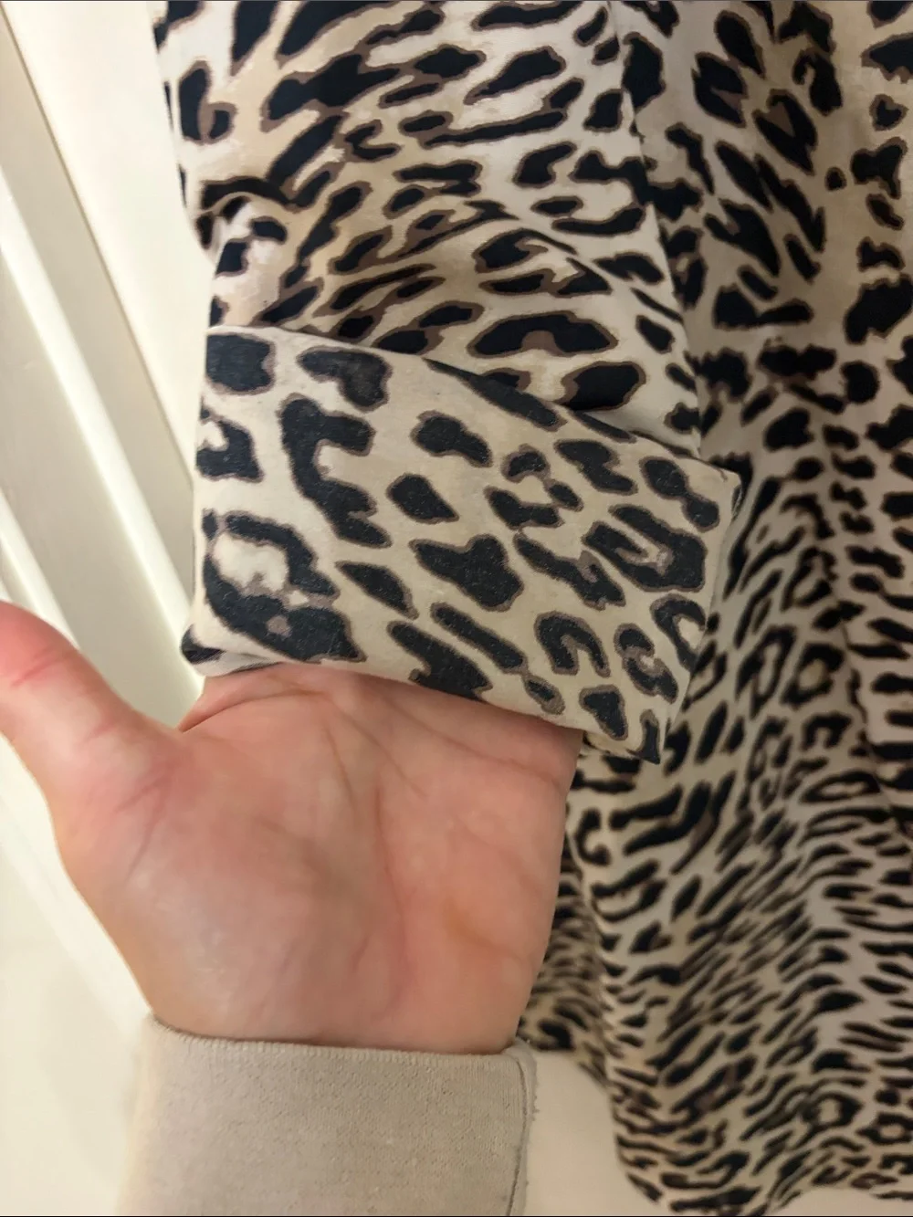 Chico's Leopard Print Button-Down Top - Black & Cream